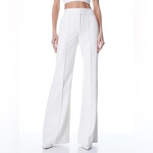 Alice + Olivia DYLAN VEGAN LEATHER WIDE LEG PANT